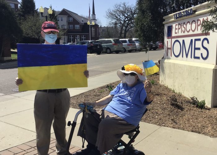Residents of Episcopal Homes Support Ukraine